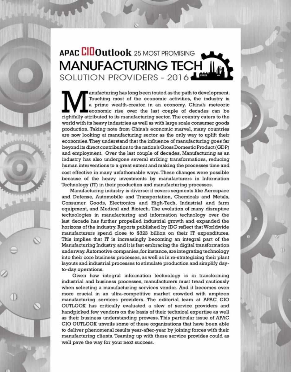 25 Most Promising Manufacturing